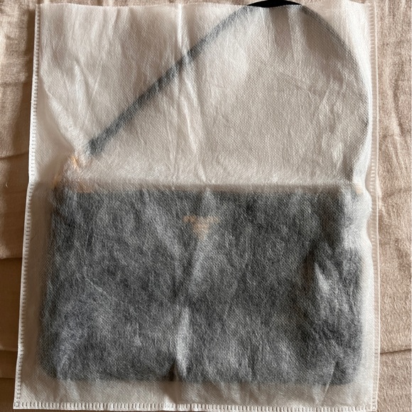 Prada Nylon Pouchette Leather Top Handle - Picture 6 of 6